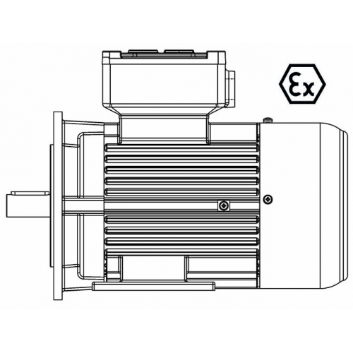 M PUMPS  ATEX-90-4P 1,1 B3/B5 400/3/50 Ex d IIB Эл.двигатель B3/B5, разм. 90, 1450 об/мин, 1,1 кВт, 400 В, 3ф, 50 Гц